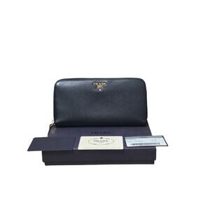 Prada Large Saffiano Leather Wallet.
